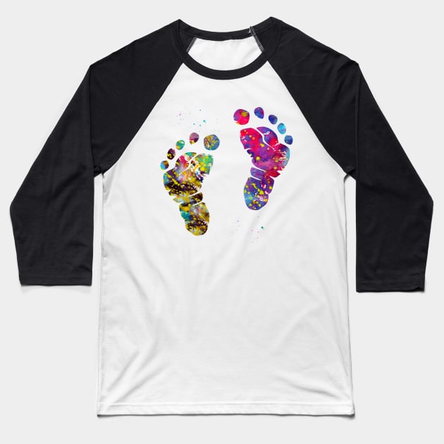 Baby feet Baseball T-Shirt by erzebeth